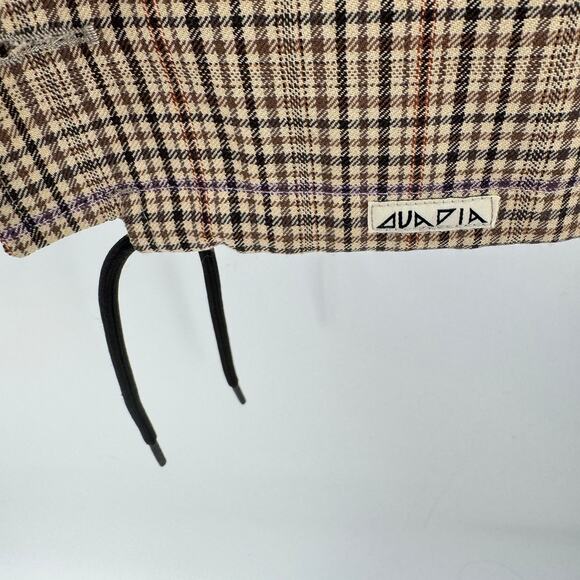 Ovadia & Sons Jacket Wool Coaches Plaid Print‎ Men's Size Medium Tan Brown - Picture 6 of 8